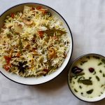 Vegetable Pulao and Kadhi